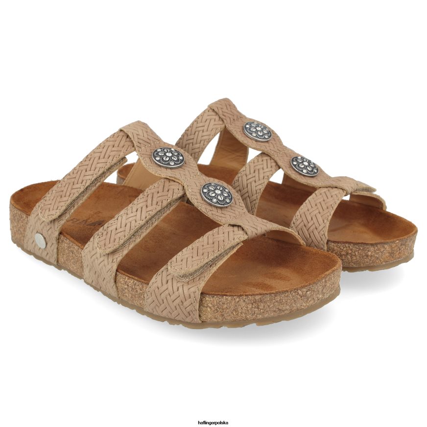 Haflinger sandał 42668N90 kobiety Alicja ciemnoszary vtres