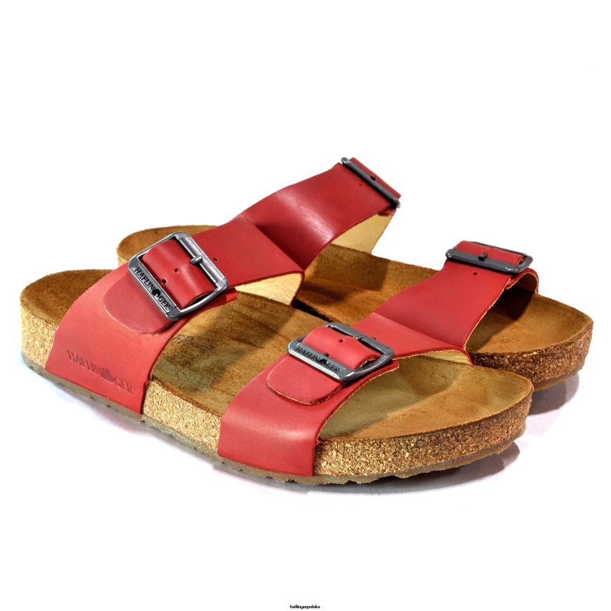 Haflinger sandał 42668N98 kobiety andrea – moda czerwony