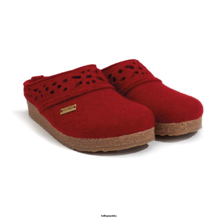 Haflinger zatkać 42668N77 kobiety koronkowy czerwony pieprz