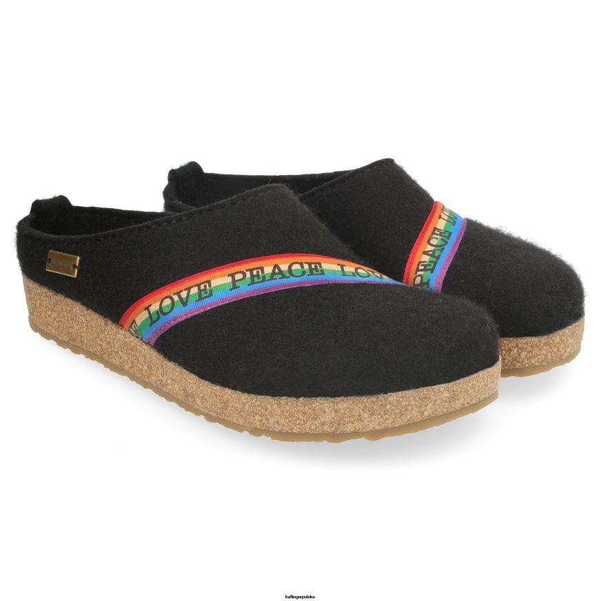 Haflinger zatkać 42668N23 mężczyźni tęcza czarny