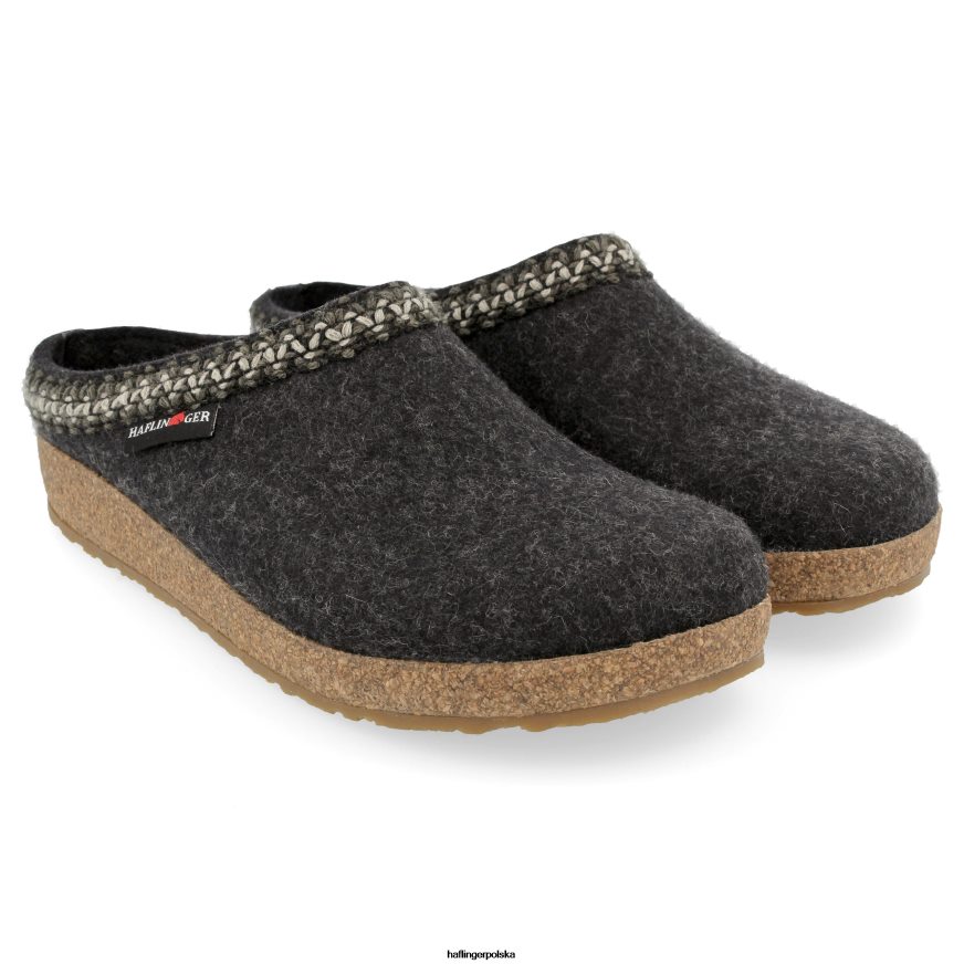 Haflinger zatkać 42668N4 mężczyźni zygzak węgiel drzewny